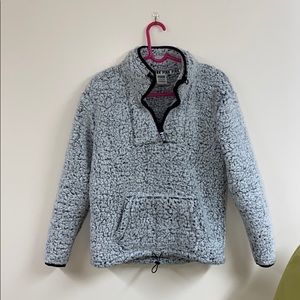 PINK Sherpa pullover sweater. Size XS.